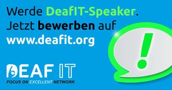 Werden Sie Speaker auf der DeafIT Konferenz 2018!