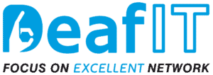 DeafIT logo with slogan