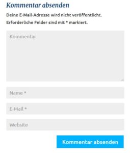 DeafIT News Kommentarfeld