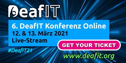 Die erste Konferenz über Live-Stream: Ein Meilenstein der DeafIT Konferenz 2021!