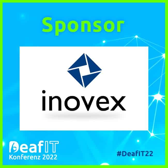 Sponsor Logoinovex, DeafIT Konferenz 2022, #DeafIT22